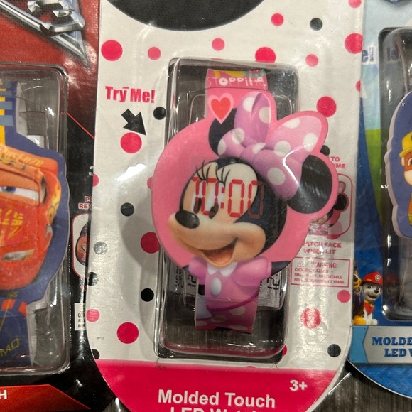 Kids LED Watches - Cars, Mini Mouse, Paw patrol,  Elena  stocking stuffers - Picture 2 of 4